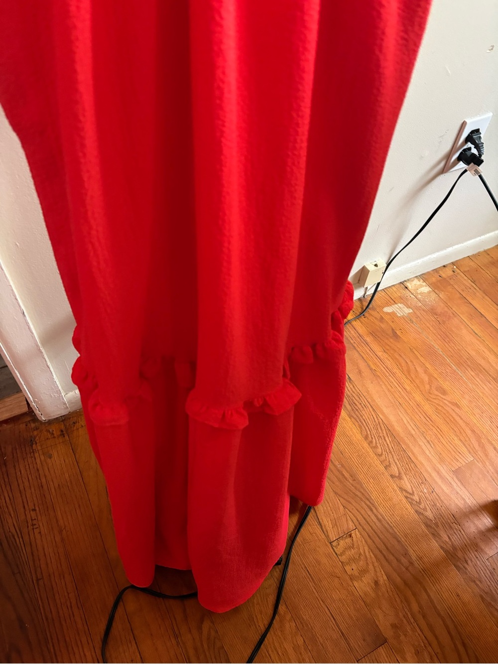 Red Ruffled Dress - Picture 4 of 6